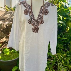 Resort Wear Linen Tunic